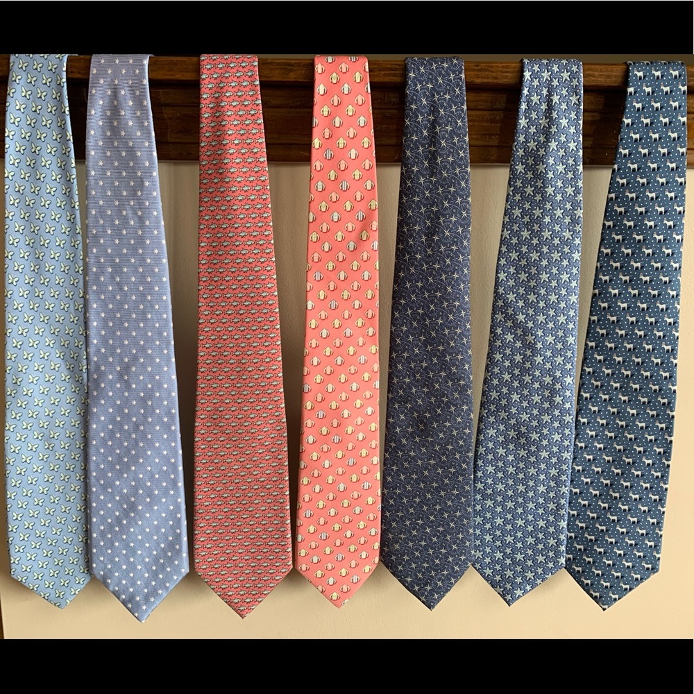Vineyard Vines Lot of 7 Worn Ties